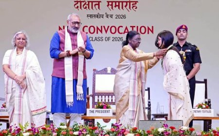 निफ्ट के संयुक्त दीक्षांत समारोह में 10 टापर छात्रों को राष्ट्रपति ने दिया गोल्ड मैडल  