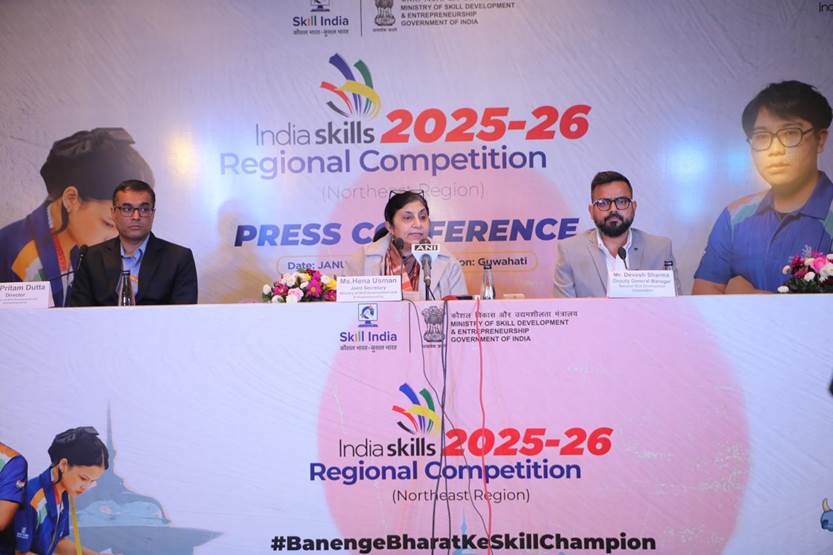 इंडियास्किल्स 2026:  26 स्किल कैटेगरी में प्रतिस्पर्धा करने उतरेंगे पूर्वोत्तर के युवा